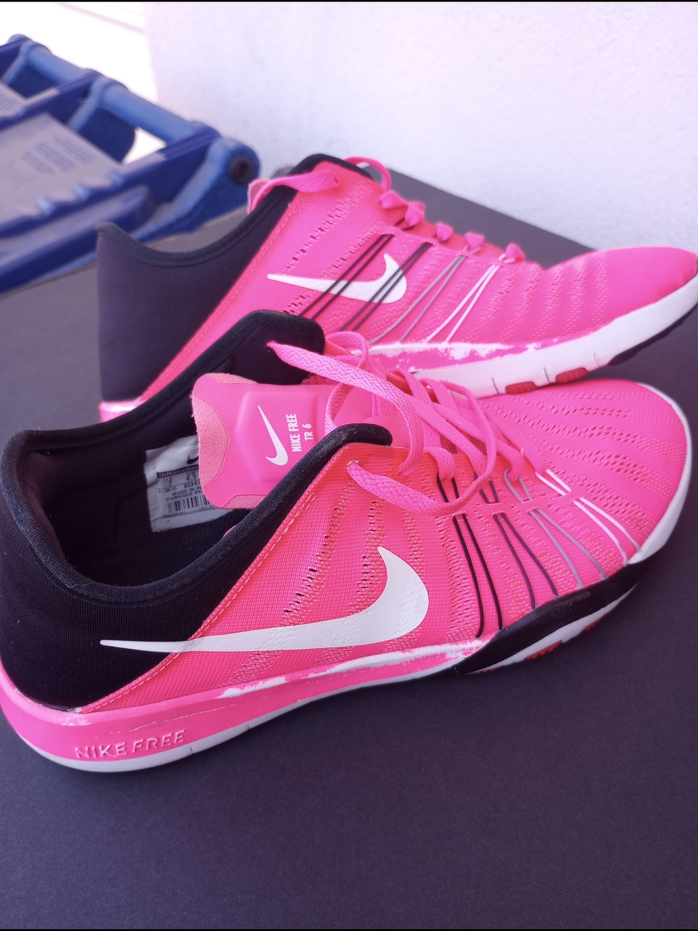 Nike Free Women's Pink/ Black  Training Shoes. Size 7